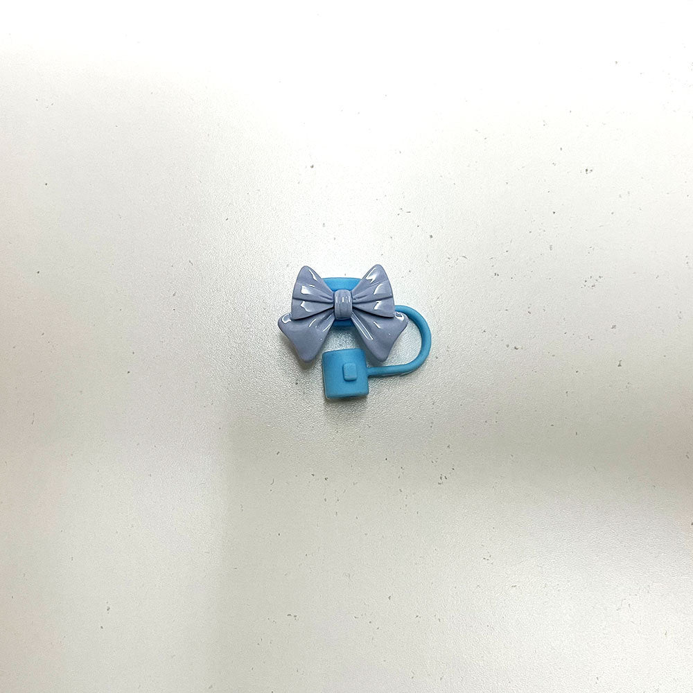 Wholesale  Cute Bow 10mm PVC Soft Straw Tube Cap