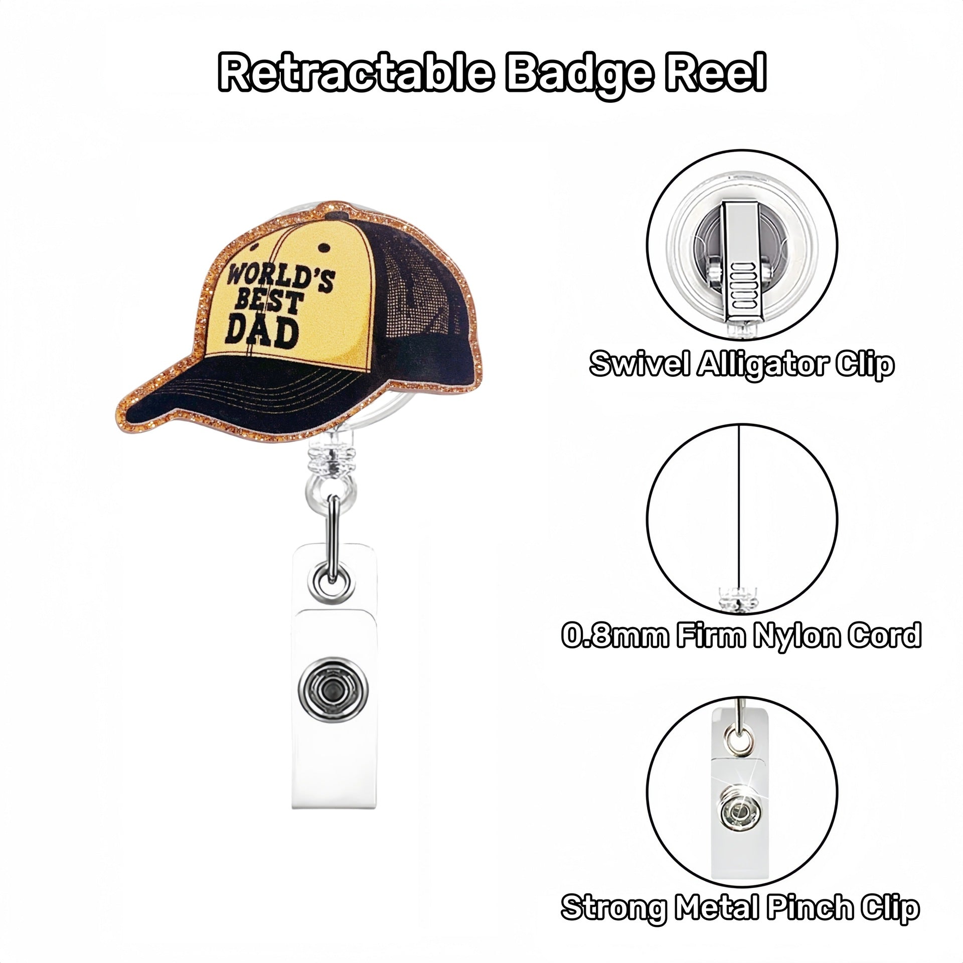 Wholesale Creative Red Panda Raccoon Badge Reels Keychains