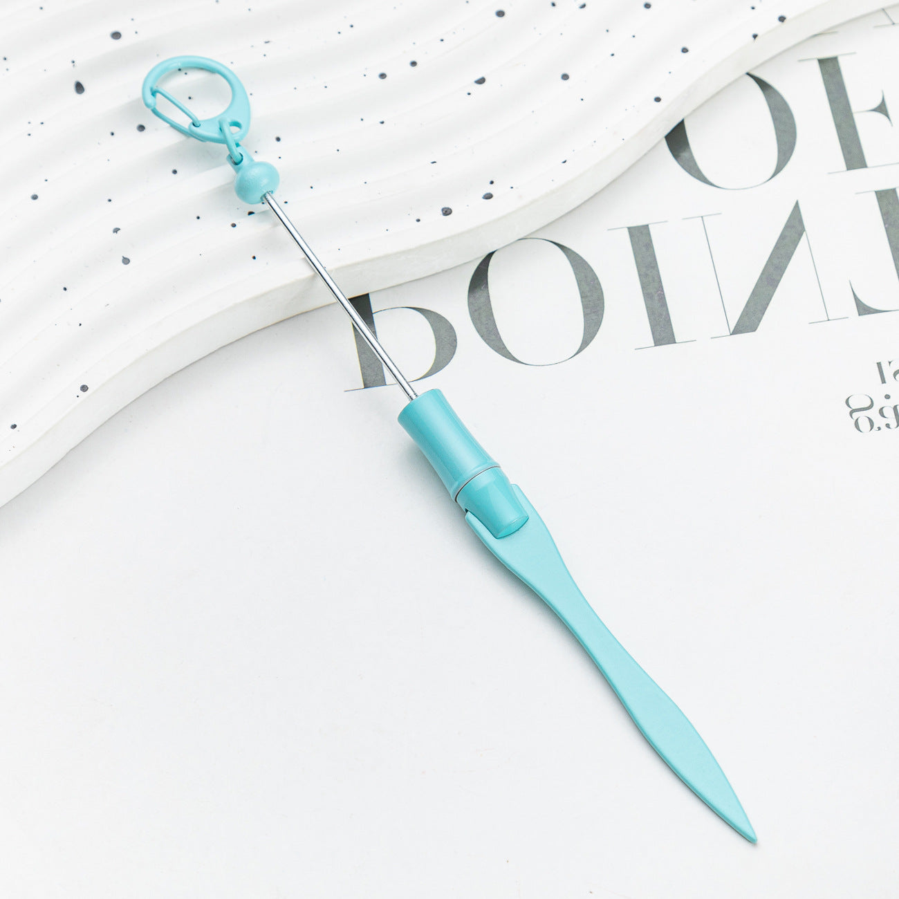 Wholesale Beadable Letter Opener Keychain Metal Paper Cutter ACC-KC-HuaH006