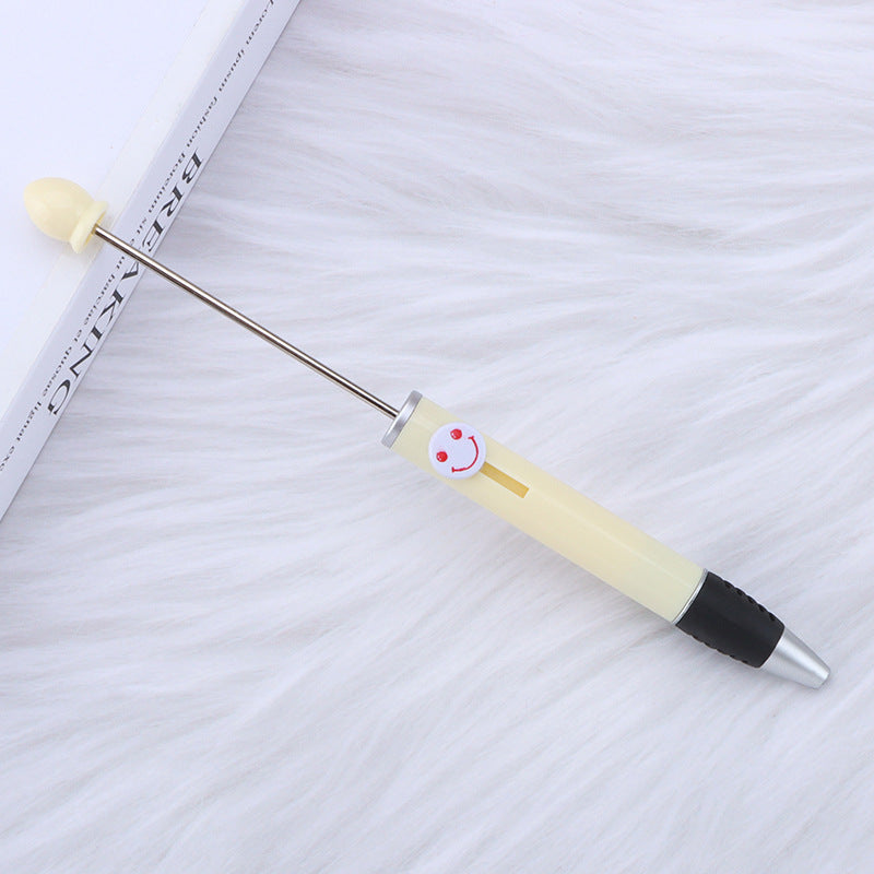 Wholesale 50pcs Beadable Pens Smiley Face Plastic DIY Beaded Pens ACC-PN-JinBN023