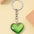 Wholesale 3D three-dimensional glass love keychain