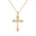 Wholesale Hip-hop Cross Pendant Zircon Necklace