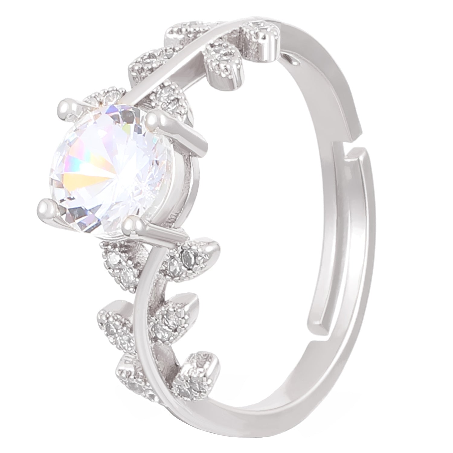 Wholesale Copper Moissanite Laurel Rings ACC-RS-MY008