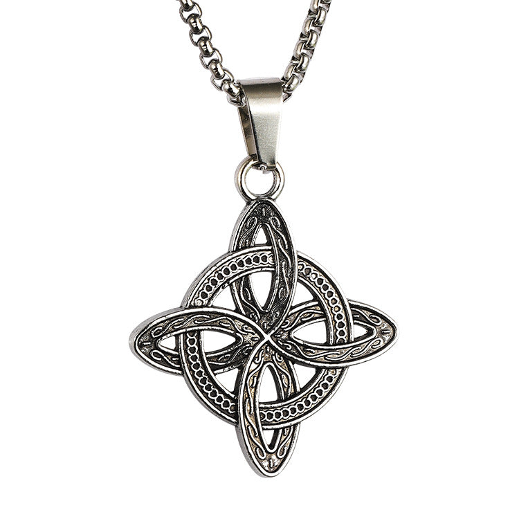 Wholesale Stainless steel Vintage Fashion Amulet Necklace
