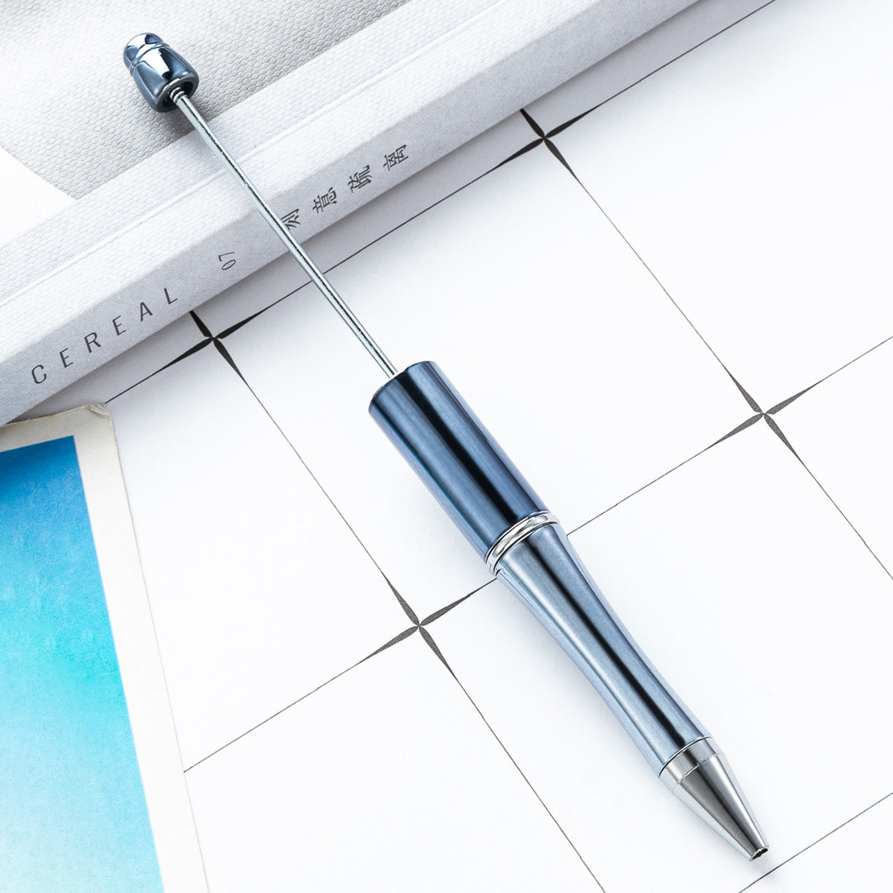 Wholesale V Electroplating Color Beadable Pens Plastic DIY Bead Pens ACC-PN-HuaHao020