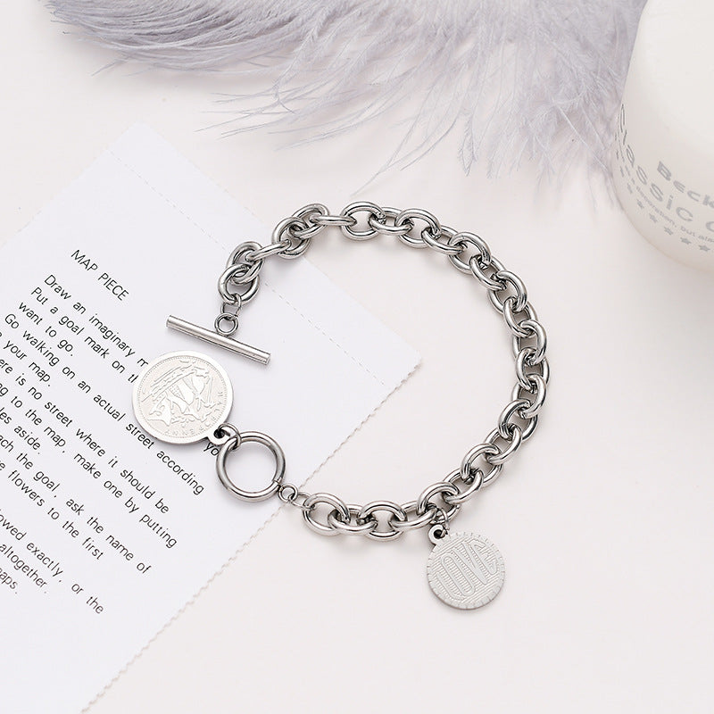 Wholesale Titanium Steel Stacked Multi-layered Jewelry Men's Bracelets Layered Bracelet Set ACC-BT-Meihun003