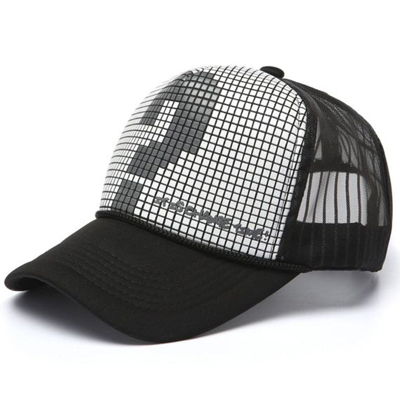 Wholesale Fashion Letter Printed Embroidery Mesh Cap Baseball Cap ACC-HT-TNS001
