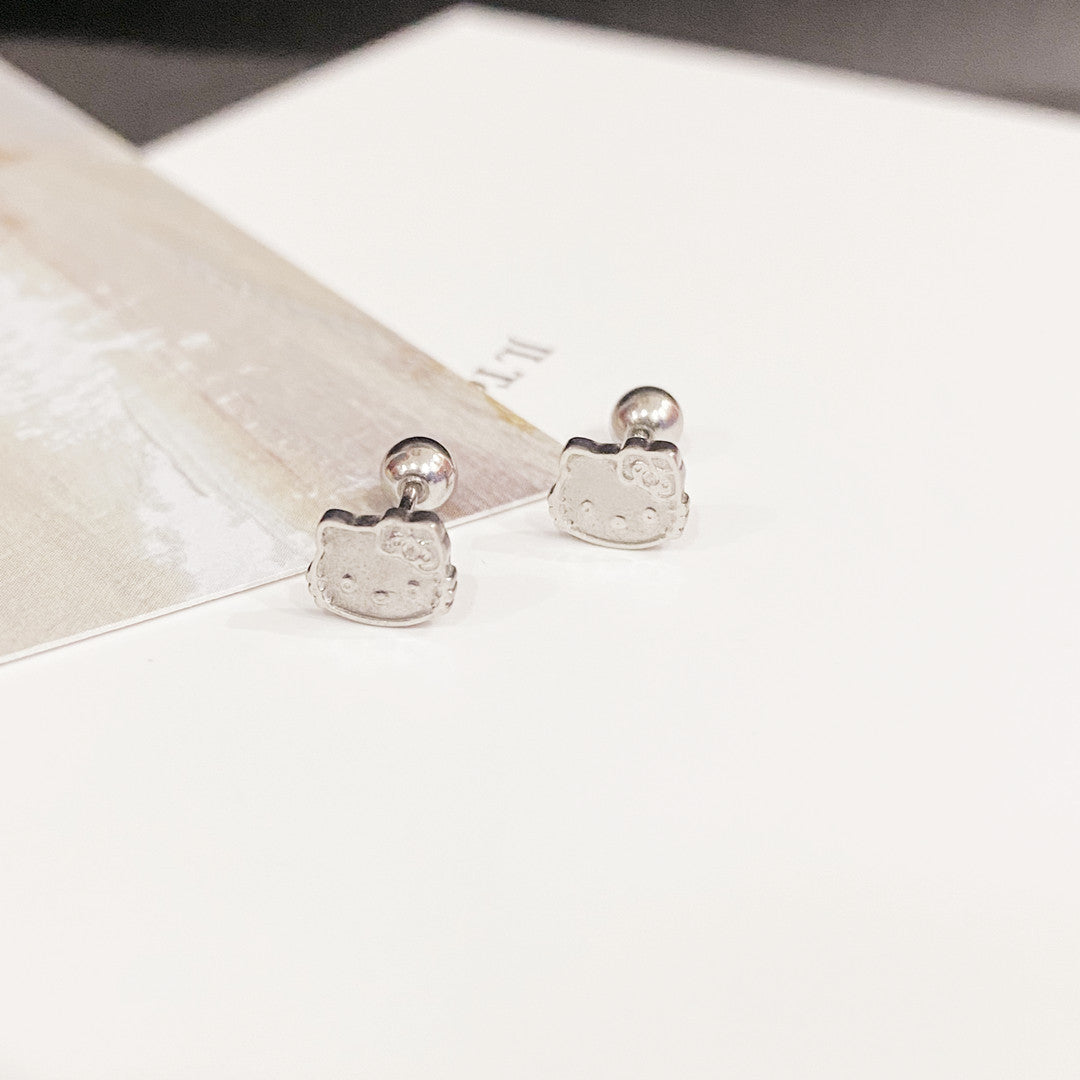 Wholesale Titanium Steel Animal Screw Earrings ACCVIP-ES-YZXW004