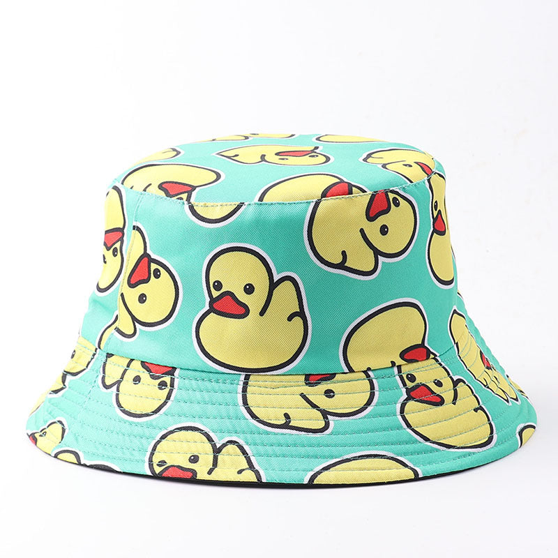 Wholesale Digital Print Yellow Duck Bucket Hat Fashion Party Accessory Gift
