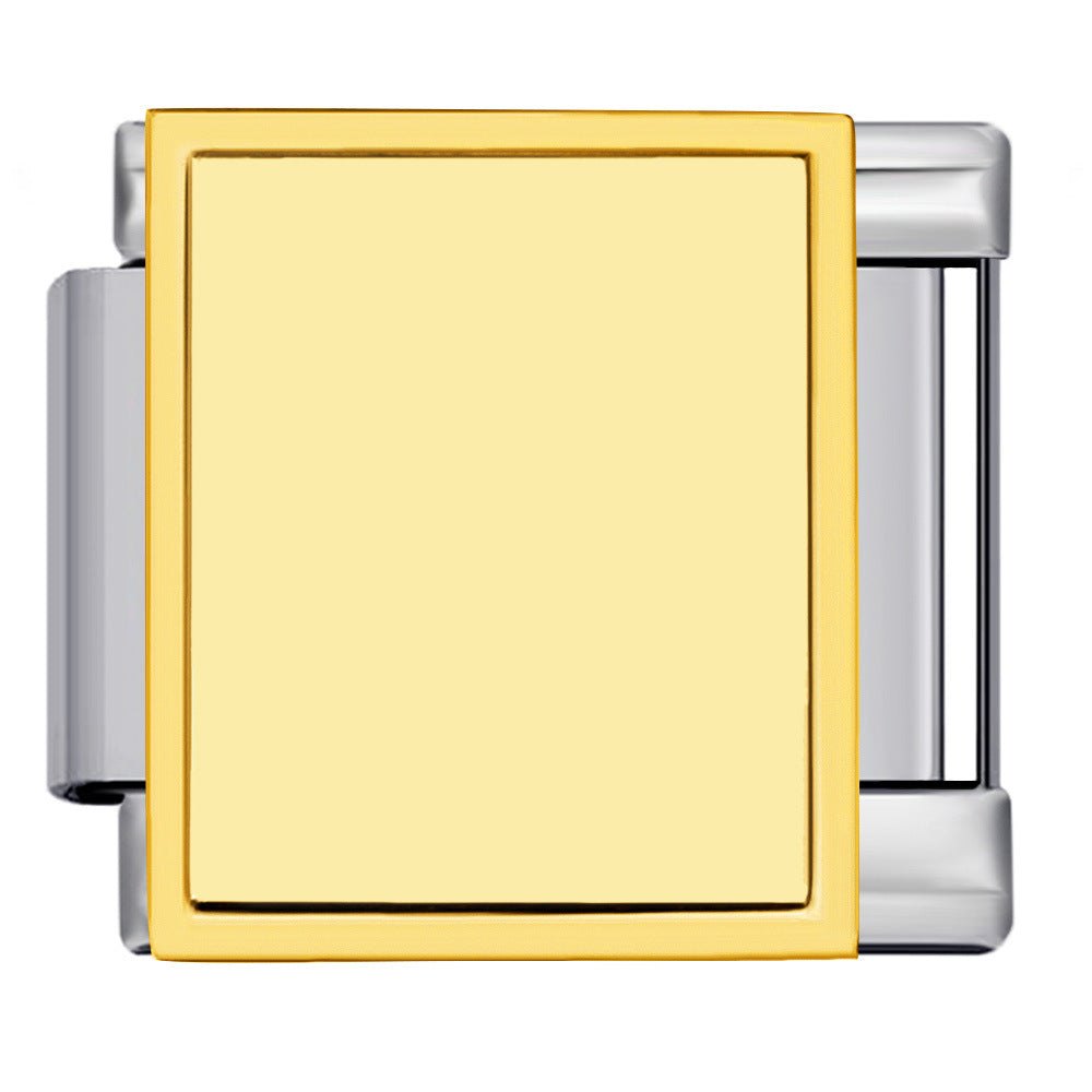 Wholesale Italian Module Bracelet Block Elastic ing Titanium Steel Strap Italian Charm