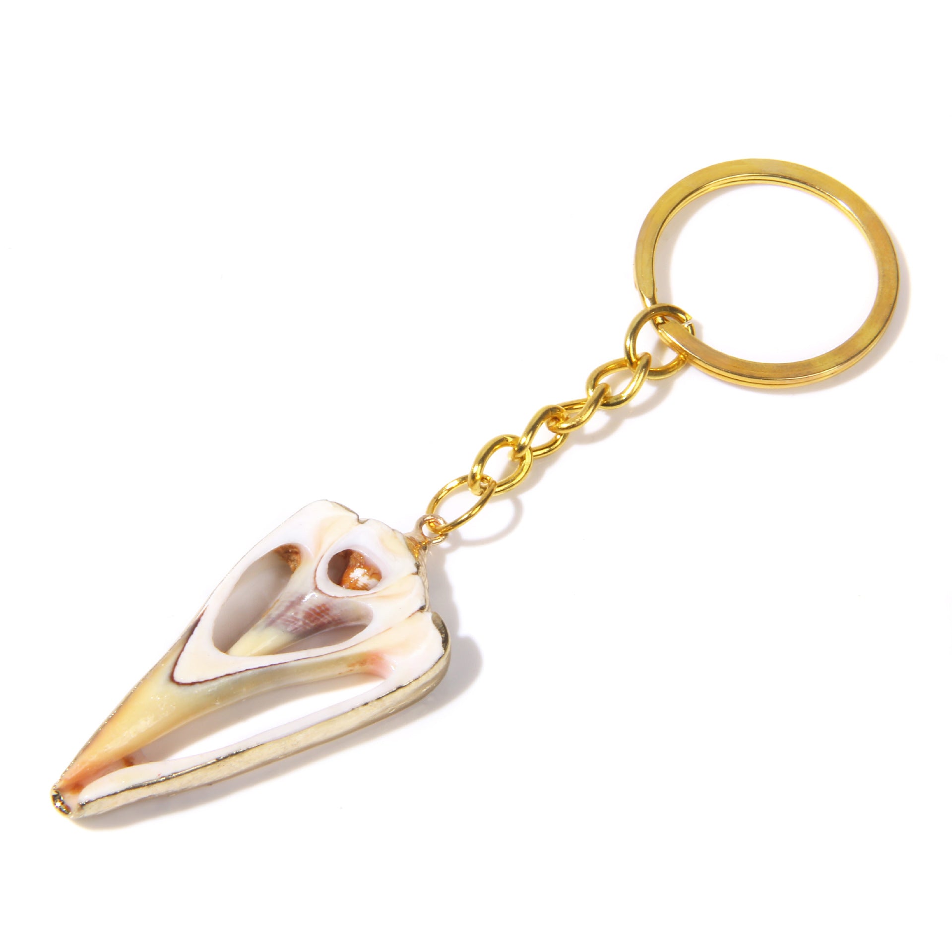 Wholesale Shell Golden Beach Keychain ACC-KC-GEB001