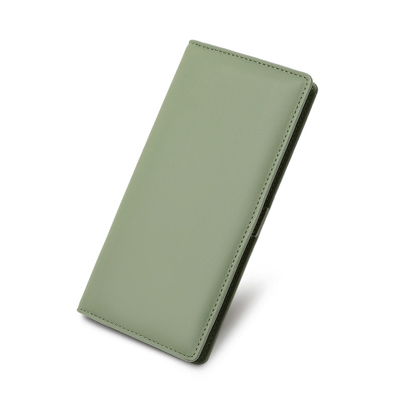 Wholesale solid color long wallet