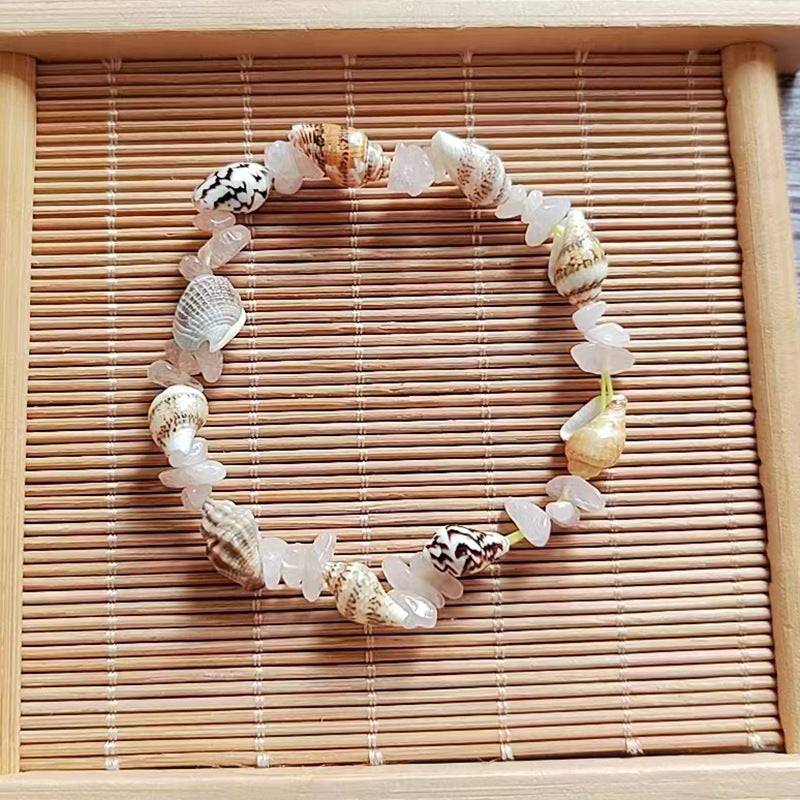Wholesale Ocean Style Natural Gravel Shell Conch Bracelet ACC-BT-Youl006