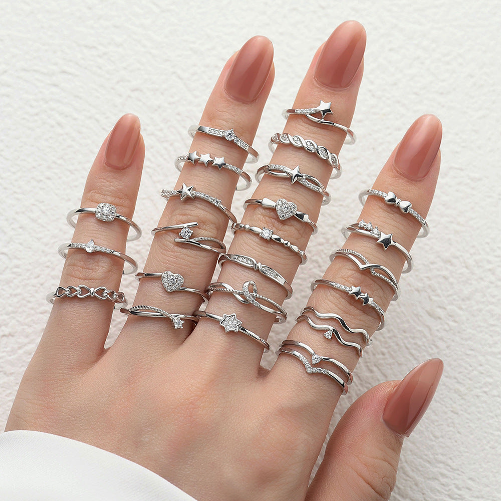 Wholesale S925 Sterling Silver  Zircon Ring