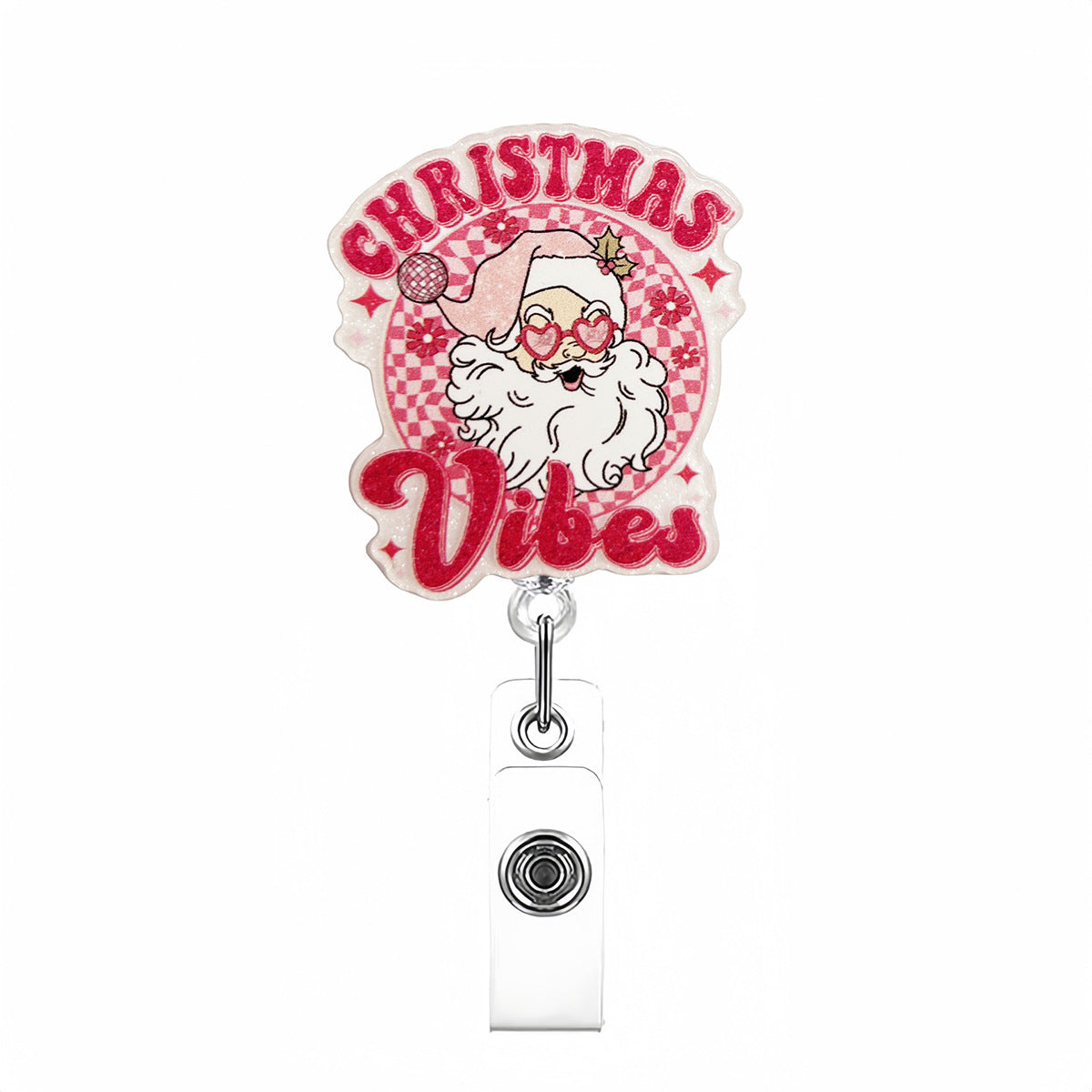 Wholesale Christmas rotating back  Badge Reels