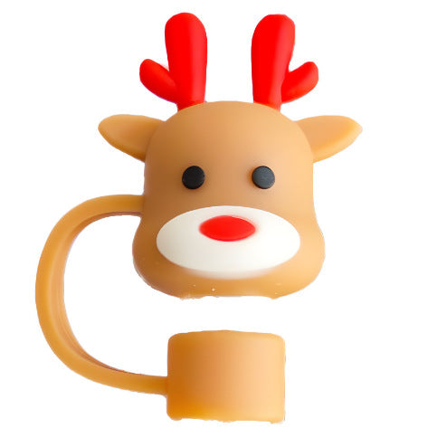 Wholesale  Skull Bat 10mm PVC Soft Straw Tube Cap