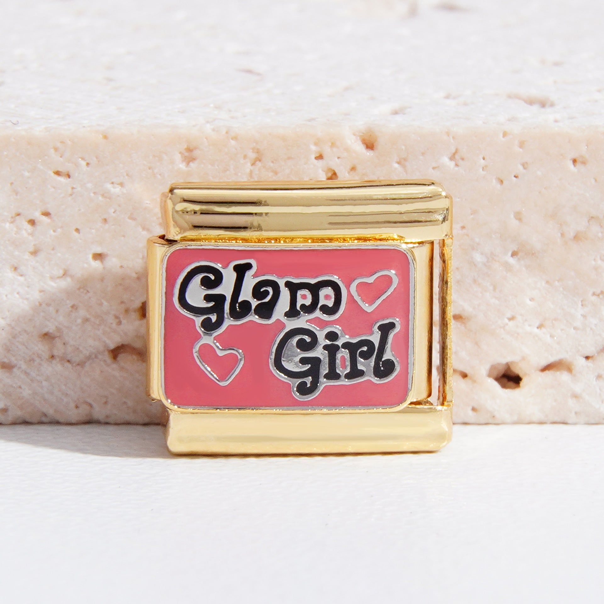 Wholesale Italian Charm Bracelet 9mm DIY Splicing Christmas Gold Titanium Steel Composable Bracelet