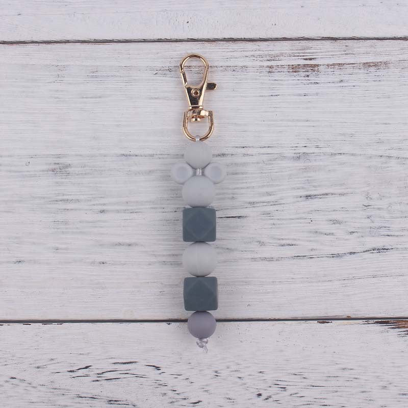 Wholesale Cartoon Animal Teething Bead Bracelet Buckle Keychains