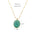 Wholesale Tianhe Stone Necklace  Retro Oval Natural Stone Pendant Beaded  Oil Dropping Necklaces