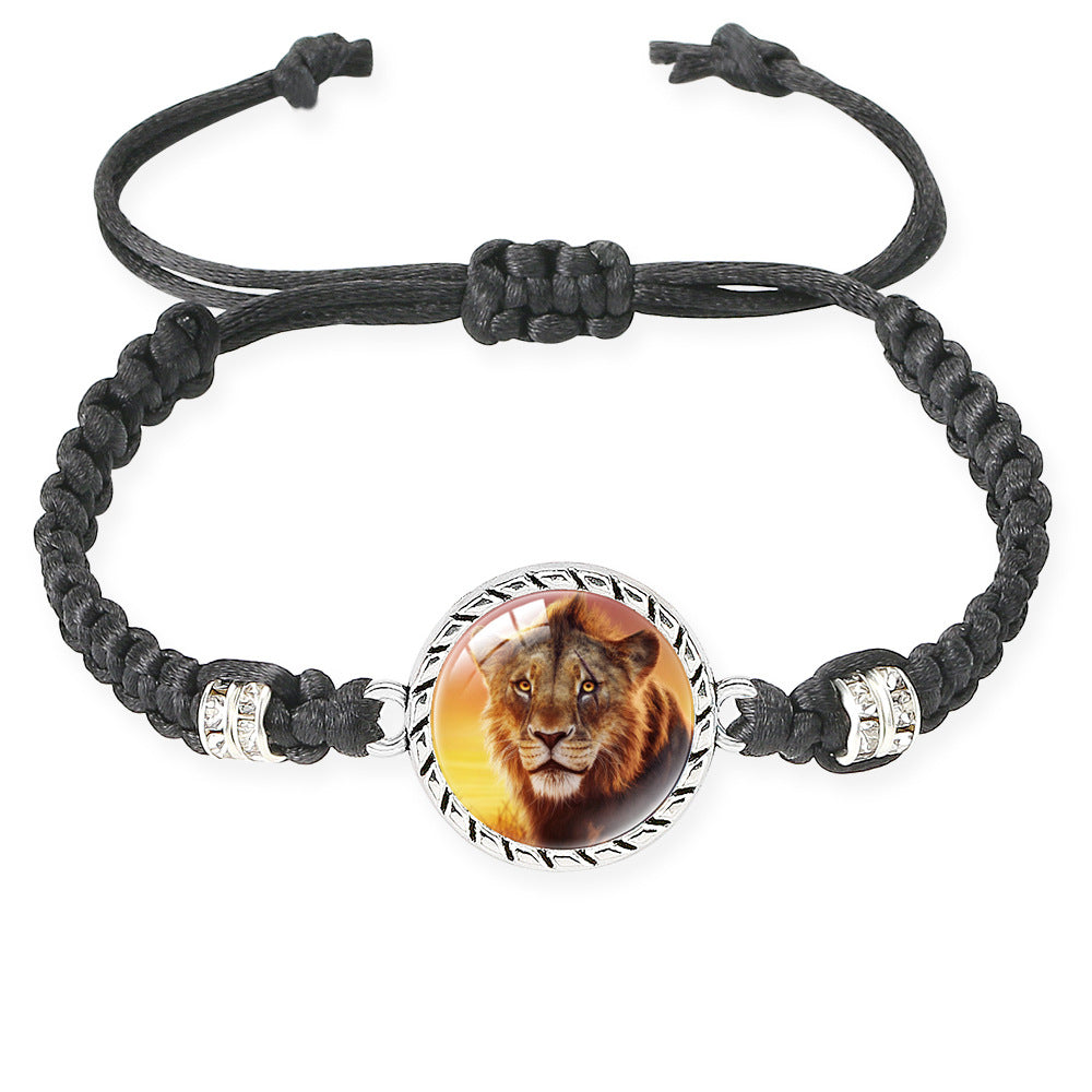 Wholesale Lion braid adjustable bracelet