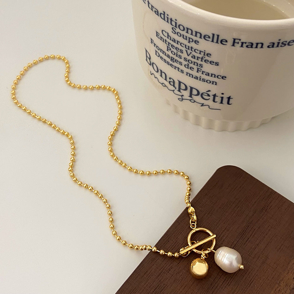 Wholesale  natural freshwater pearl pendant necklace