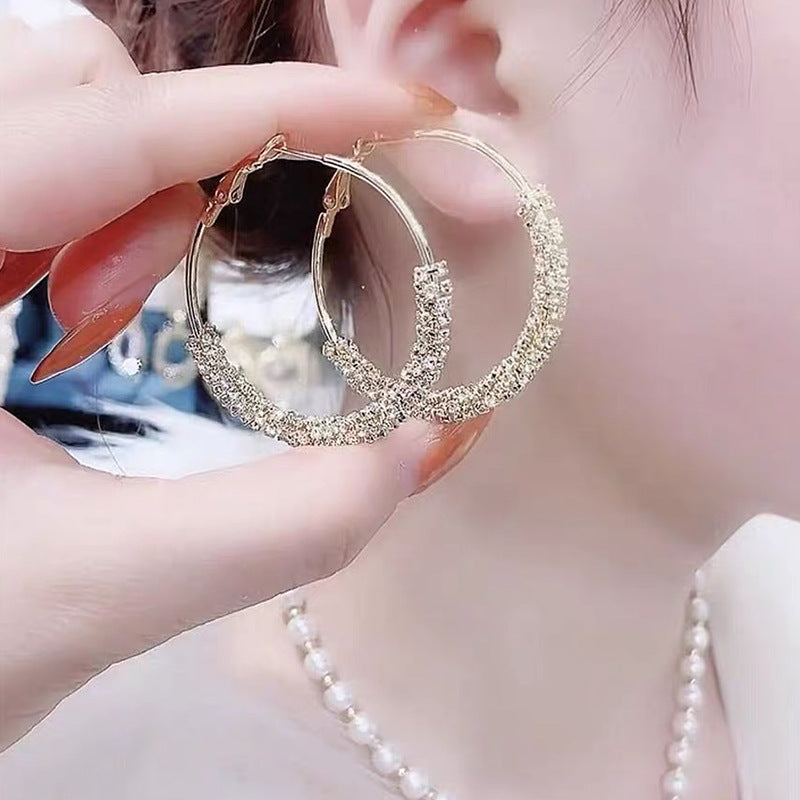 Wholesale hoop earrings fashion  big ear ring earrings circle