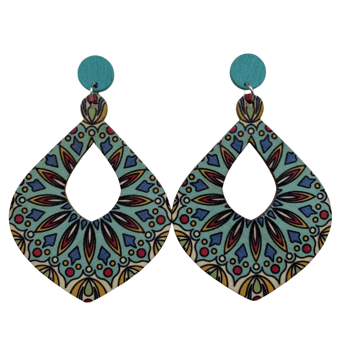 Wholesale Bohemian Vintage Wooden Earrings ACC-ES-FX004