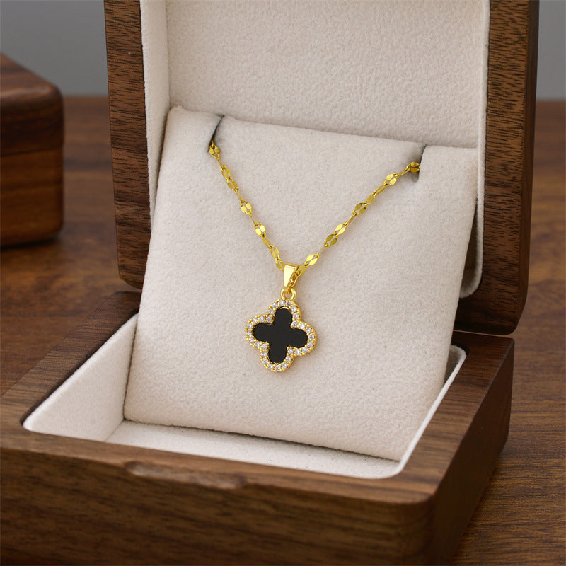 Wholesale Titanium Steel Necklace Women ACC-NE-Quanx008