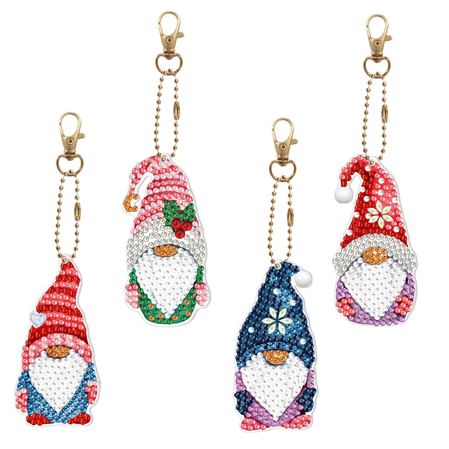 Wholesale Christmas Creative Diamond Painting Diy Keychain ACC-KC-PengDao003