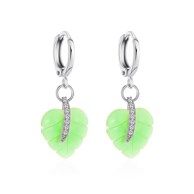 Wholesale acrylic maple leaf earrings