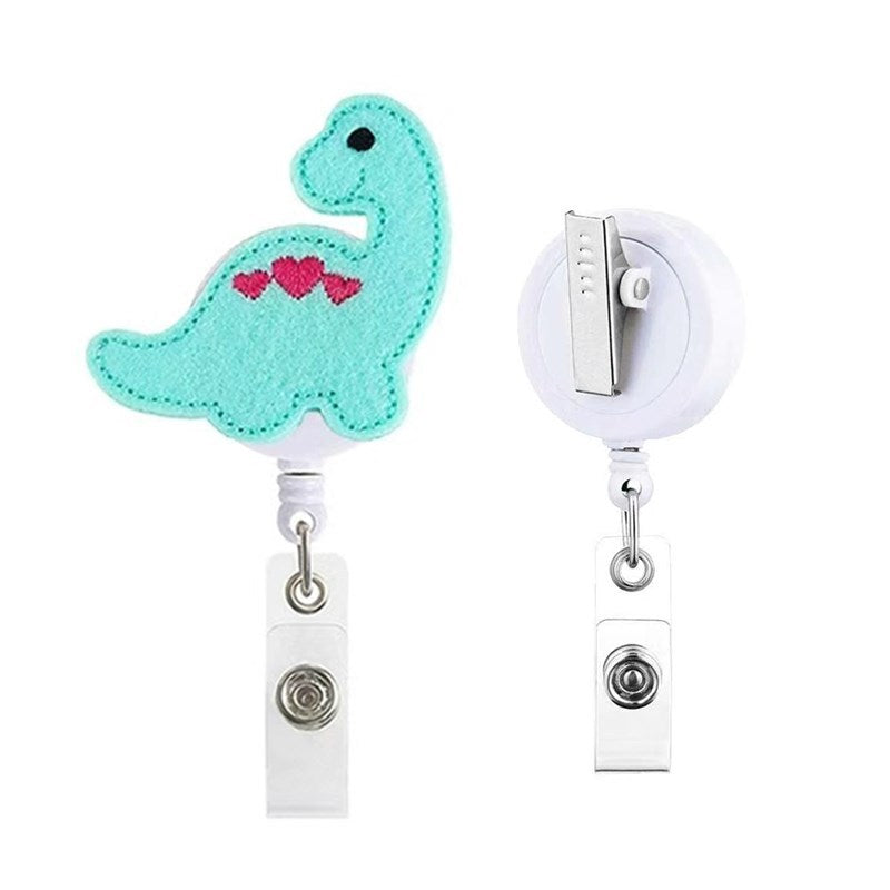 Wholesale Brain Retractable Dinosaur Sunflower Felt Embroidery Nurse Keychain ACC-KC-LingYu013