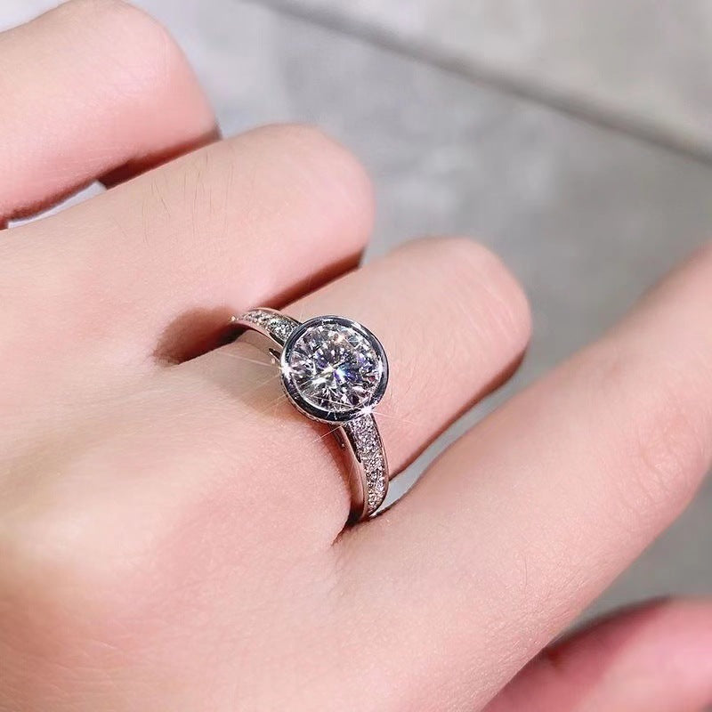 Wholesale  Rose Gold Moissanite Diamond Ring