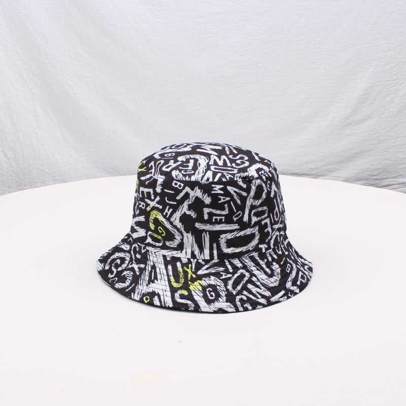 Wholesale  Double-sided Fisherman Hat  Printed Basin Hat Bucket Hat