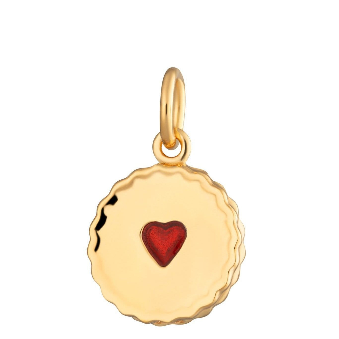 Wholesale Stainless steel 18K gold plated cookie heart necklace