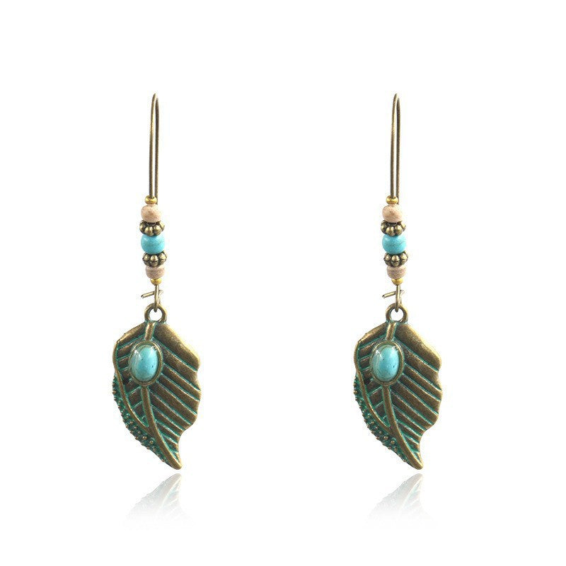 Wholesale Bohemian hippie earrings fashion alloy long exaggerated earrings retro nostalgic female earrings ear jewelry