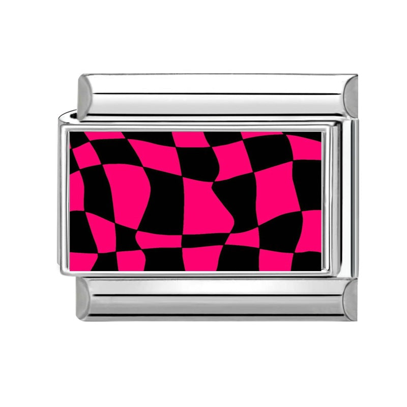 Wholesale 9mm Italian Charm Starter Bracelets DIY Red Evil Eye Stainless Steel Composable Bracelet