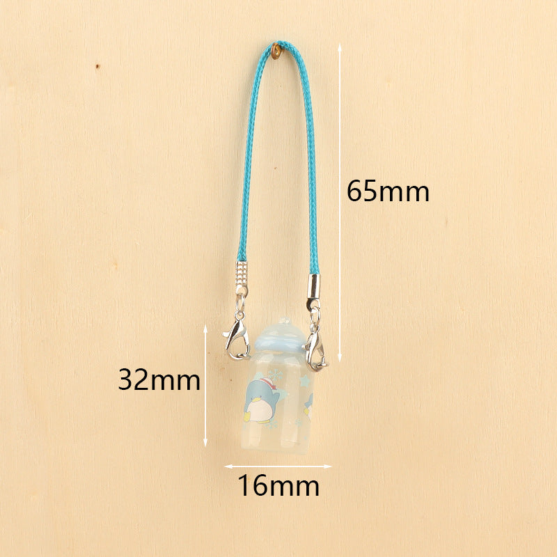 Wholesale Cute cartoon mini bottle pendant doll accessories