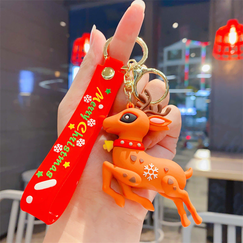 Chiave dell'automobile del pendente del portachiavi sveglio del fumetto all'ingrosso