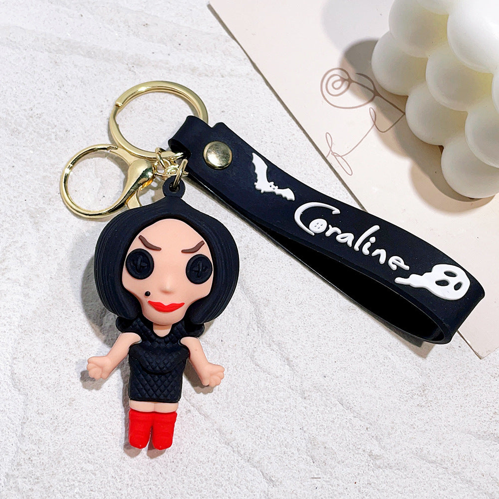 Wholesale Cartoon PVC Soft Glue Cute Keychain ACCVIP-KC-QiWei003