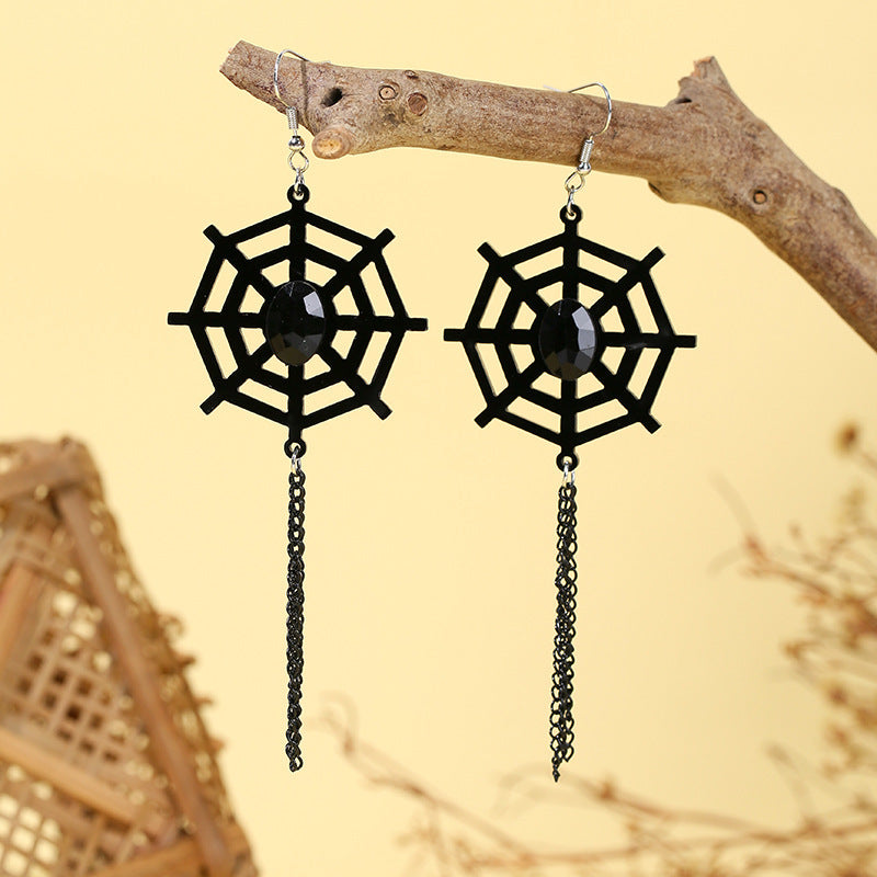 Wholesale  horror funny skull  pumpkin ghost black cat earrings