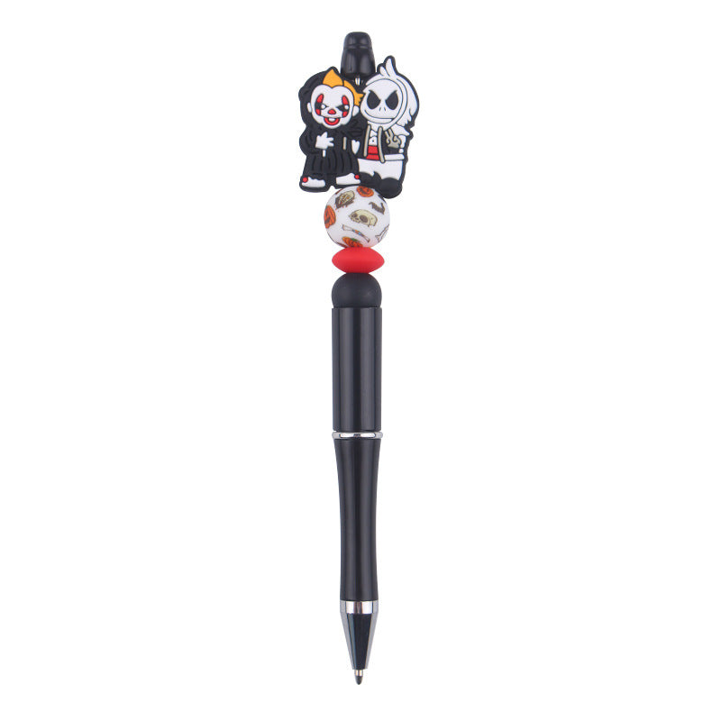 Wholesale Beaded Pen DIY Cartoon Christmas Silicone Beaded Pen