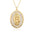 Wholesale  metal medal zircon Lady Guadalupe Saint Benedict pendant necklace