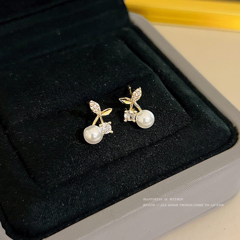 Wholesale Simple Small Cherry Earrings