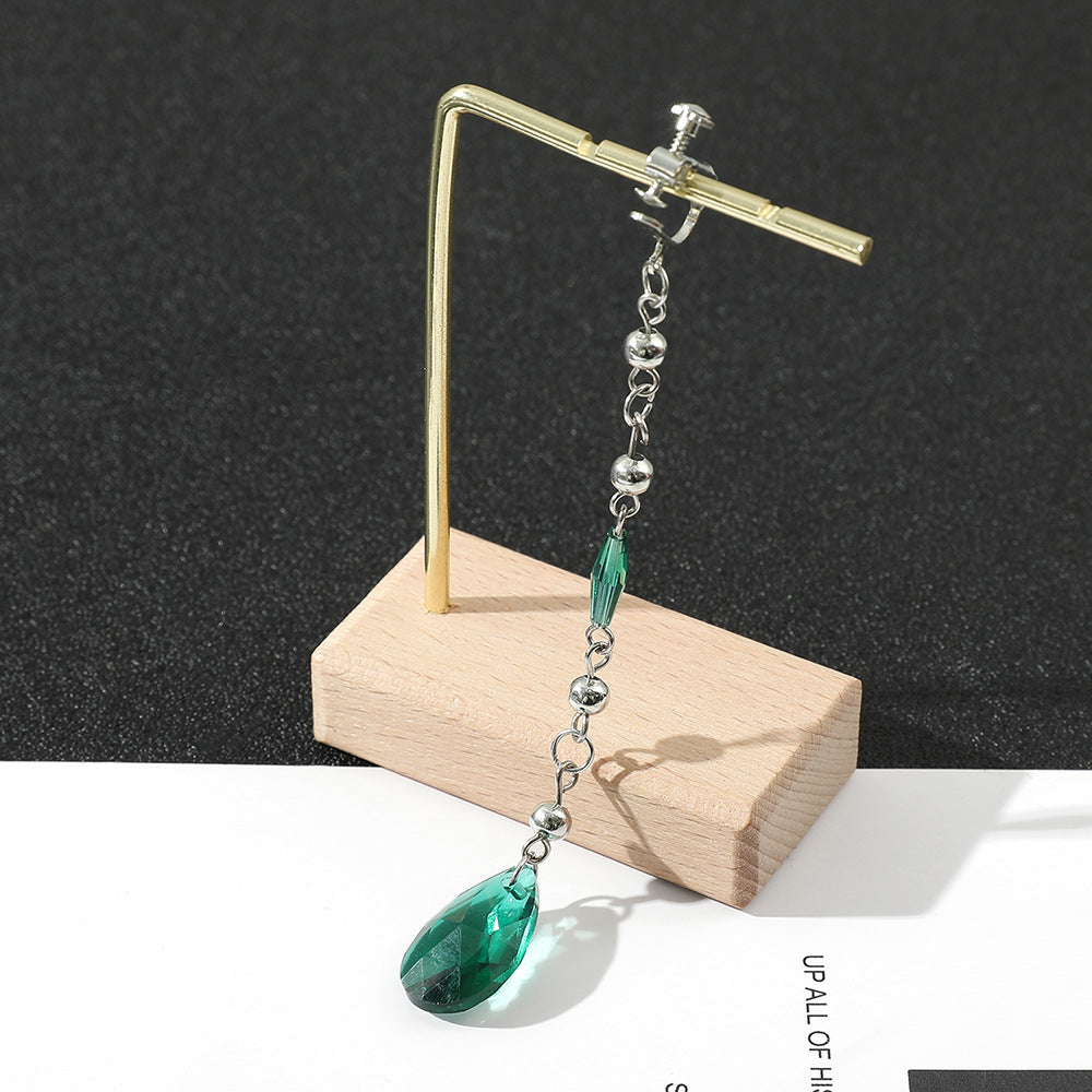 Wholesale  green crystal earrings  fashion temperament Jewelry earrings