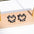 Wholesale stainless steel love geometric earrings