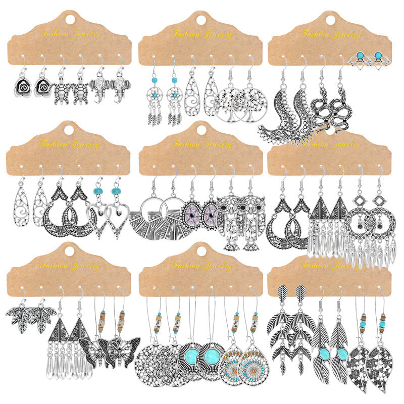 Wholesale Retro Metal Earrings Jewelry Accessory for Resale