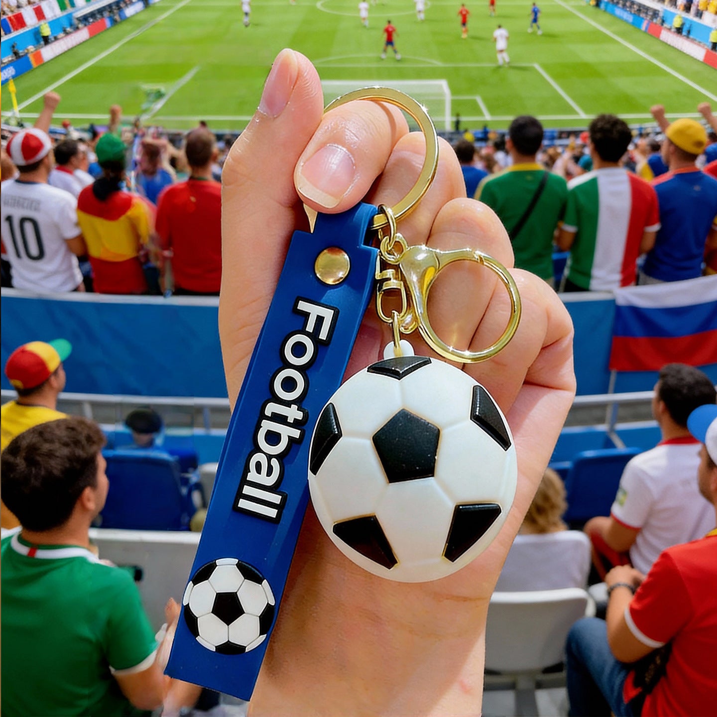 Wholesale Football Keychain Fashion Accessory Car Key Charm Gift For Friend Birthday Party