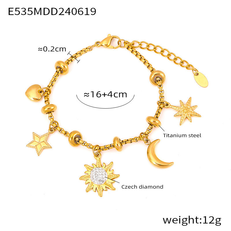 Wholesale Diamond Bracelet Titanium Steel Bracelets 18k Gold Plated Bracelet ACC-BT-XinYX001