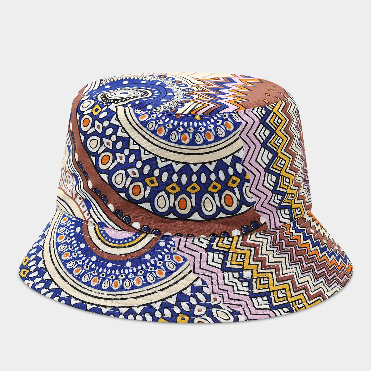Wholesale Bohemian Small Flower Full Print Sunscreen Fisherman Hat