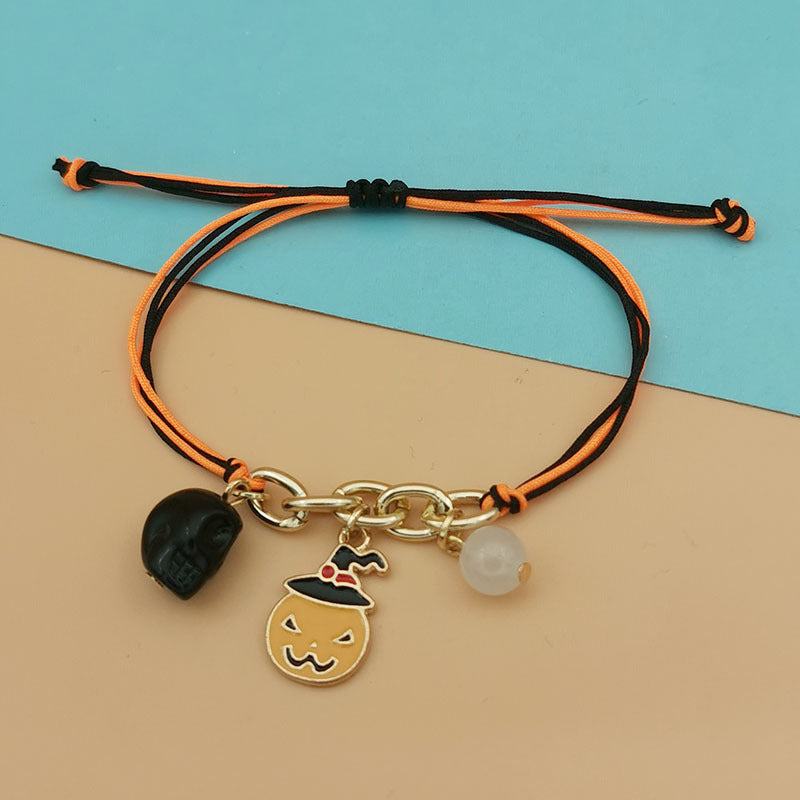 Wholesale Halloween Skull Ghost Cat Pumpkin Luminous Bracelet ACC-BT-Haol006